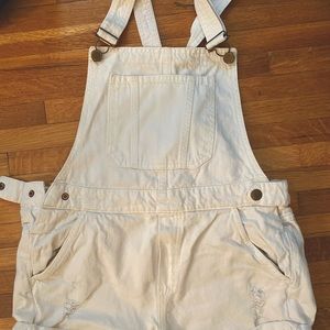 Super cute white H&M overalls!
